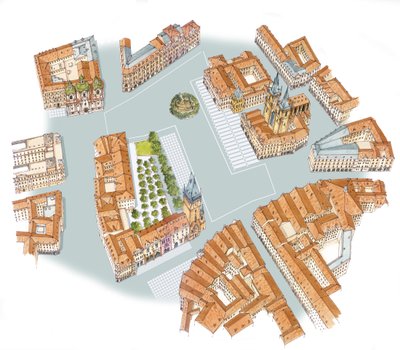 Piazza della Città Vecchia, Praga, Repubblica Ceca da Fernando Aznar Cenamor